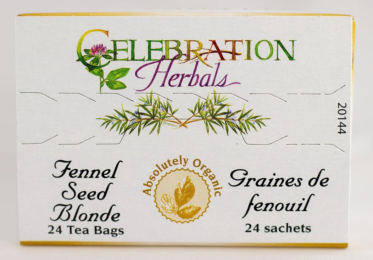 CELEBRATION HERBALS Fennel Seed Blonde Tea Organic 24 Bag, 0.02 Pound