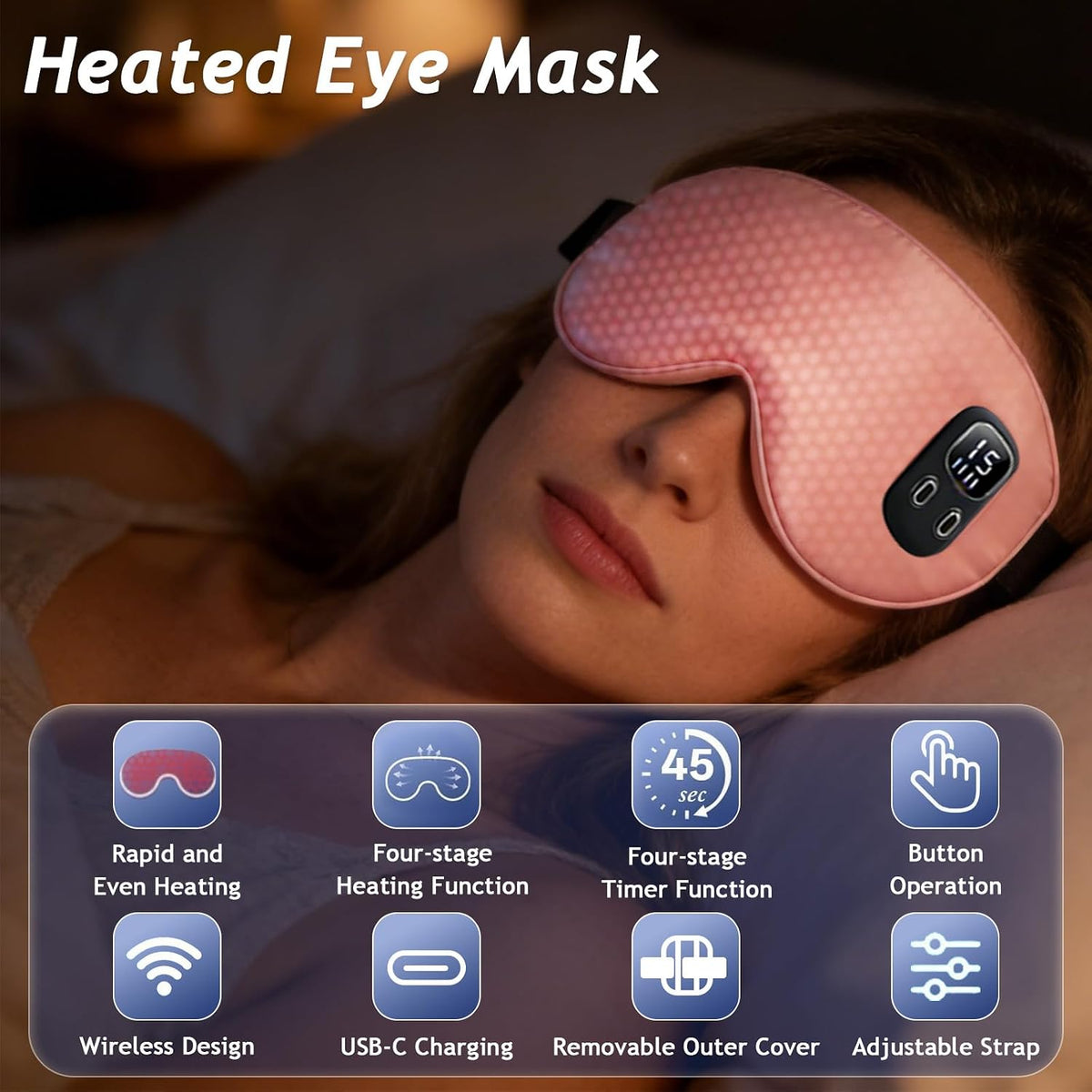 Rechargeable Heated Eye Mask