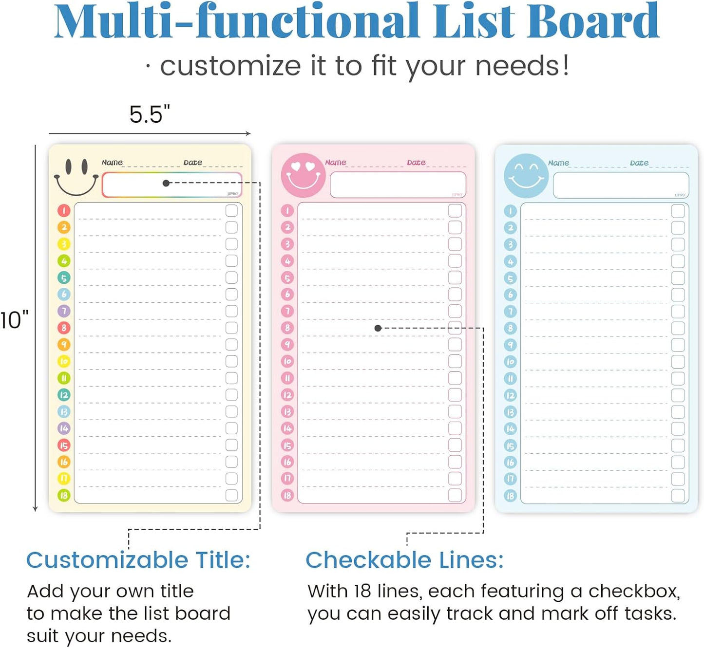 JJPRO Magnetic Monthly Calendar Whiteboard Set for Fridge-Monthly Planning Board and Two Bonus Dry Erase Grocery Board&Weekly Menu Board-Meal Planner Whiteboard/to-Do List-6 Markers