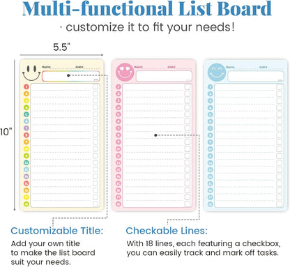 JJPRO Magnetic Monthly Calendar Whiteboard Set for Fridge-Monthly Planning Board and Two Bonus Dry Erase Grocery Board&Weekly Menu Board-Meal Planner Whiteboard/to-Do List-6 Markers