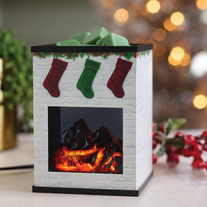 Candle Warmers ETC. Illumination Fragrance Warmer- Light-Up Warmer for Warming Scented Candle Wax Melts and Tarts or to Freshen Room, White Harmony