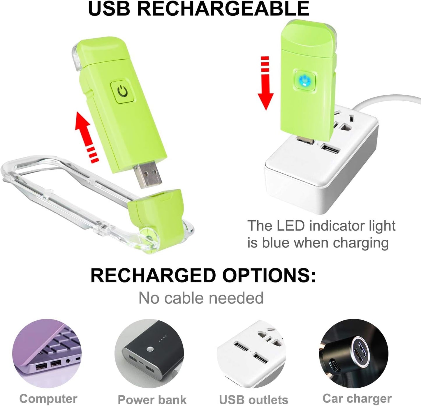 BIGLIGHT Amber Book Reading Light, LED Clip on Book Lights, Reading Lights for Books in Bed, Small Book Light for Kids, USB Rechargeable, 2 Brightness Adjustable for Eye Protection, Orange