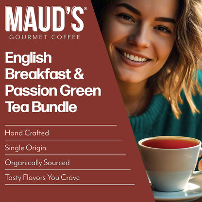 Maud's Organic Chamomile Lavender Tea Pods, 24 ct, Single Serve Pods – 100% Gourmet Blended Tea Leaves, Compatible with Keurig K Cups Maker