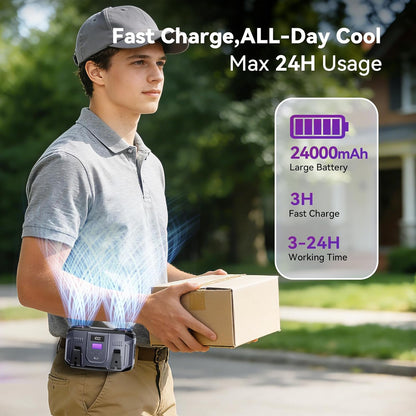 24000mAh Personal Waist Fan