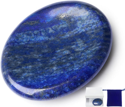 Worry Stone Crystals and Healing Stones Anxiety Fidgets Natural Meditation Accessories 7 Chakra Thumb Sensory Mental Health Depression Stress Anxiety Relief Items Mother's Day Gifts for Women