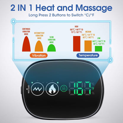 Cordless Shoulder Heating Pad with Massage, FSA Eligible Items List, Heated Shoulder Wrap Massager for Pain, Rotator Cuff Heating Pad HSA Approved Products Only