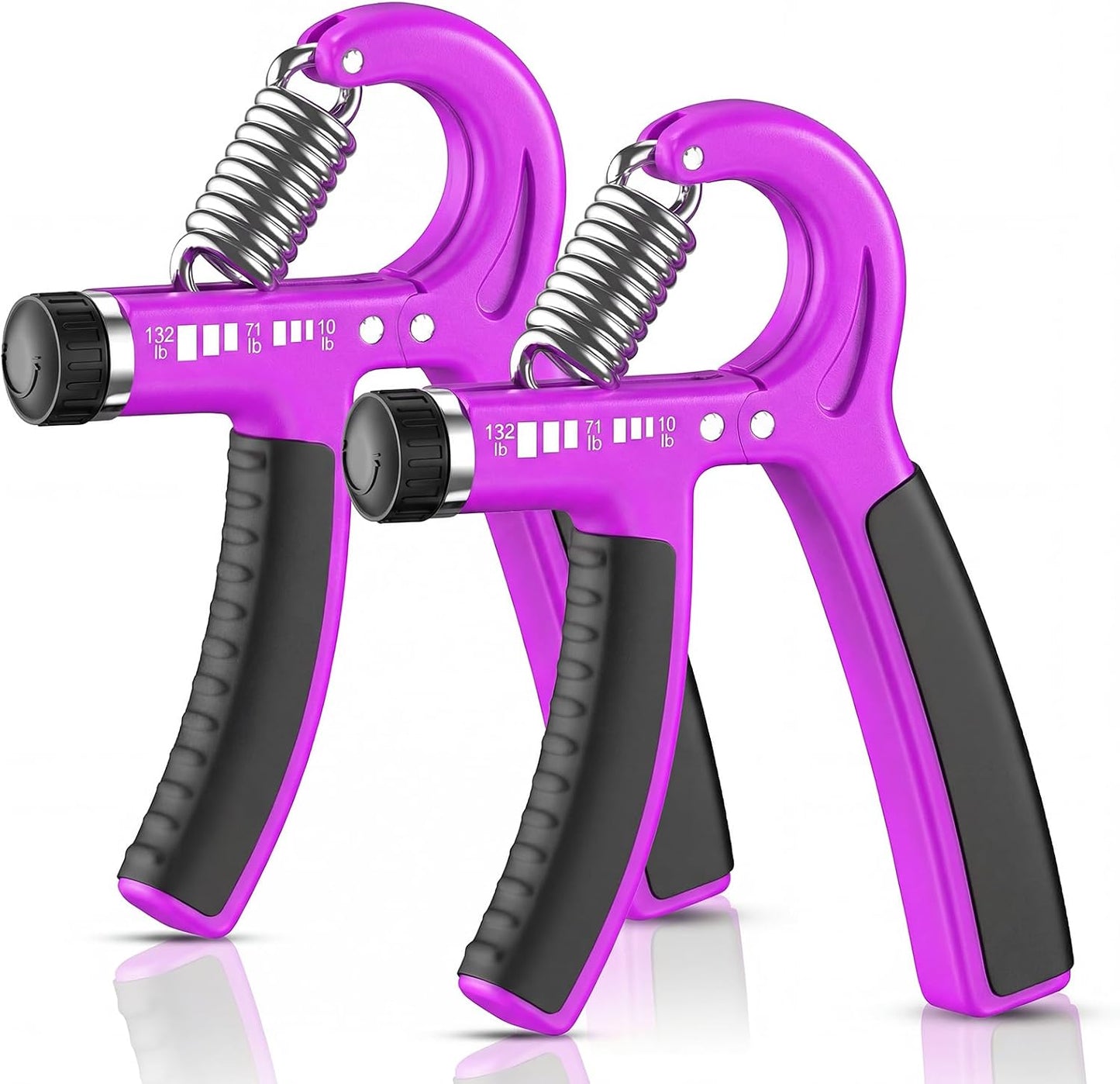 FitBeast Grip Strength Trainer 2 Pack – Adjustable Hand Grip Strengthener for Strength Training & Rehabilitation, 10-132 lbs Resistance Forearm Strengthener, Ideal for Athletes, Rehab, Office
