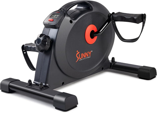 Sunny Health & Fitness Smart Mini Cycle, Under Desk Pedal Arm/Leg Exerciser
