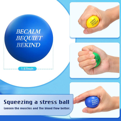 Sotiff 100 Pcs Motivational Balls Bulk for Adults, Ten Colors Inspirational