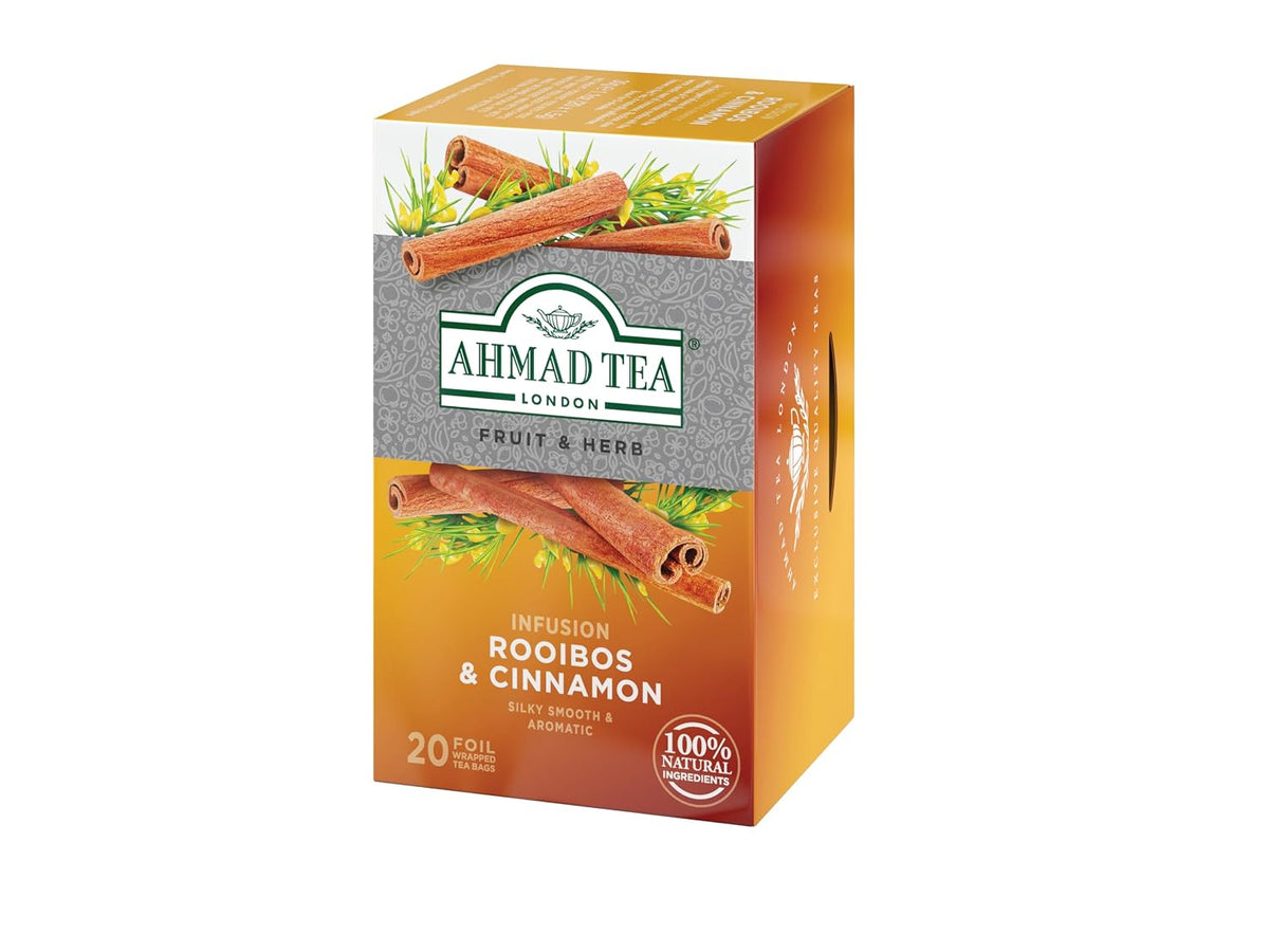 Ahmad Tea Tea Infusion, Rooibos & Cinnamon, 30G, 20 Count