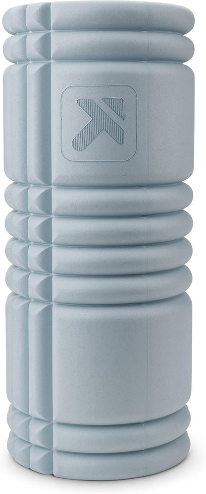TRIGGERPOINT Performance Therapy Grid Patented Multi-Density Foam Massage Roller (80% Recycled) Exercise, Deep Tissue Muscle Recovery - Muscle Pain&Tightness, Improves Circulation (13"), Blue