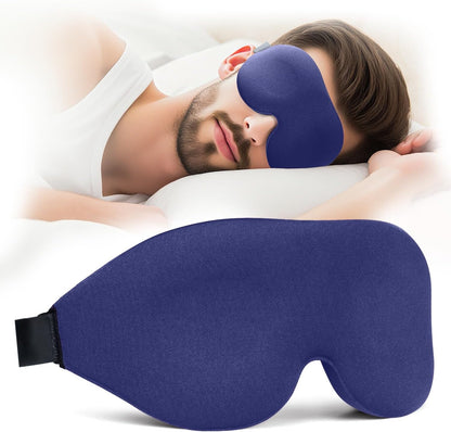NEWVANGA Sleep Mask for Back and Side Sleeper, Block Out Light, Luxury Sleeping Eye Mask of 3D Night Blindfold, Zero Pressure Breathable Travel Eye Cover Black