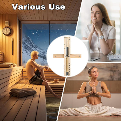 1 Minute Sand Timer, Wooden Sand Hourglass, Small Blue Hourglass, Sandglass Clock 1 Min for Classroom,Game,Decorative (Black)