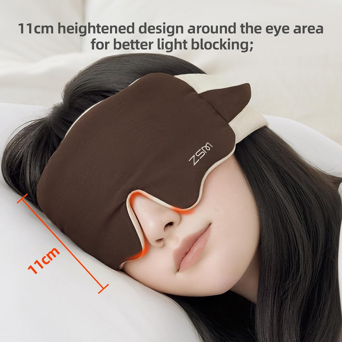 Sleep Mask 100% Mulberry Silk, Misty Blue