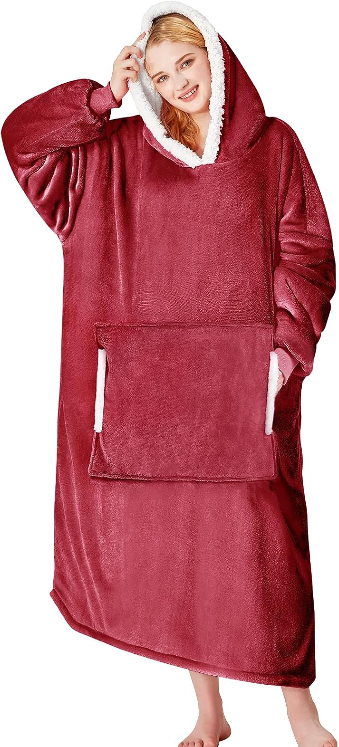 yescool Wearable Blanket Hoodie as Christmas Birthday Gifts for Women Mom - Colors A