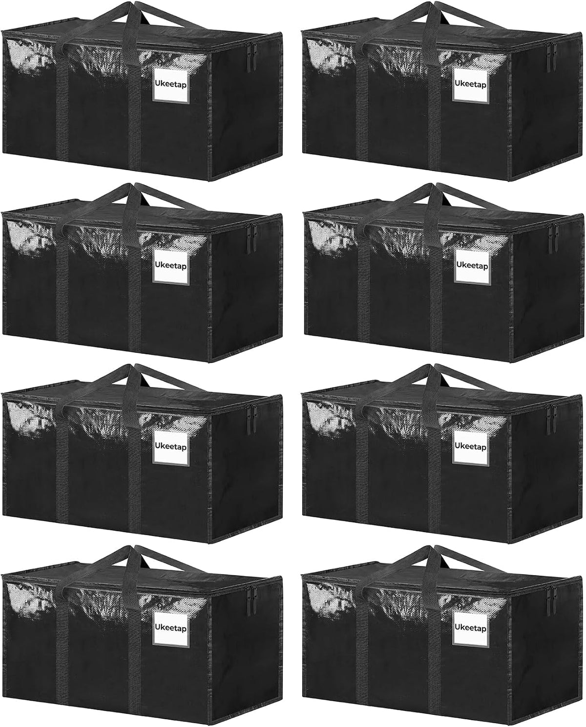 ukeetap Extra Large Clothes Storage Bins with Lids, Clear