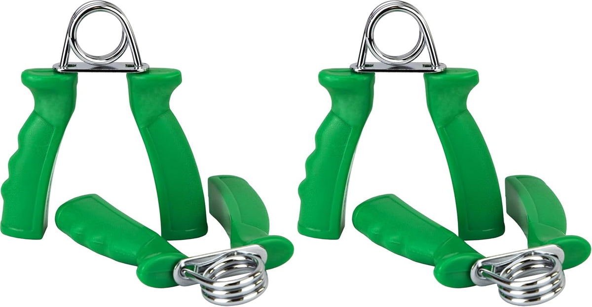 CanDo Hand Grip Exerciser Pair-Green, Medium
