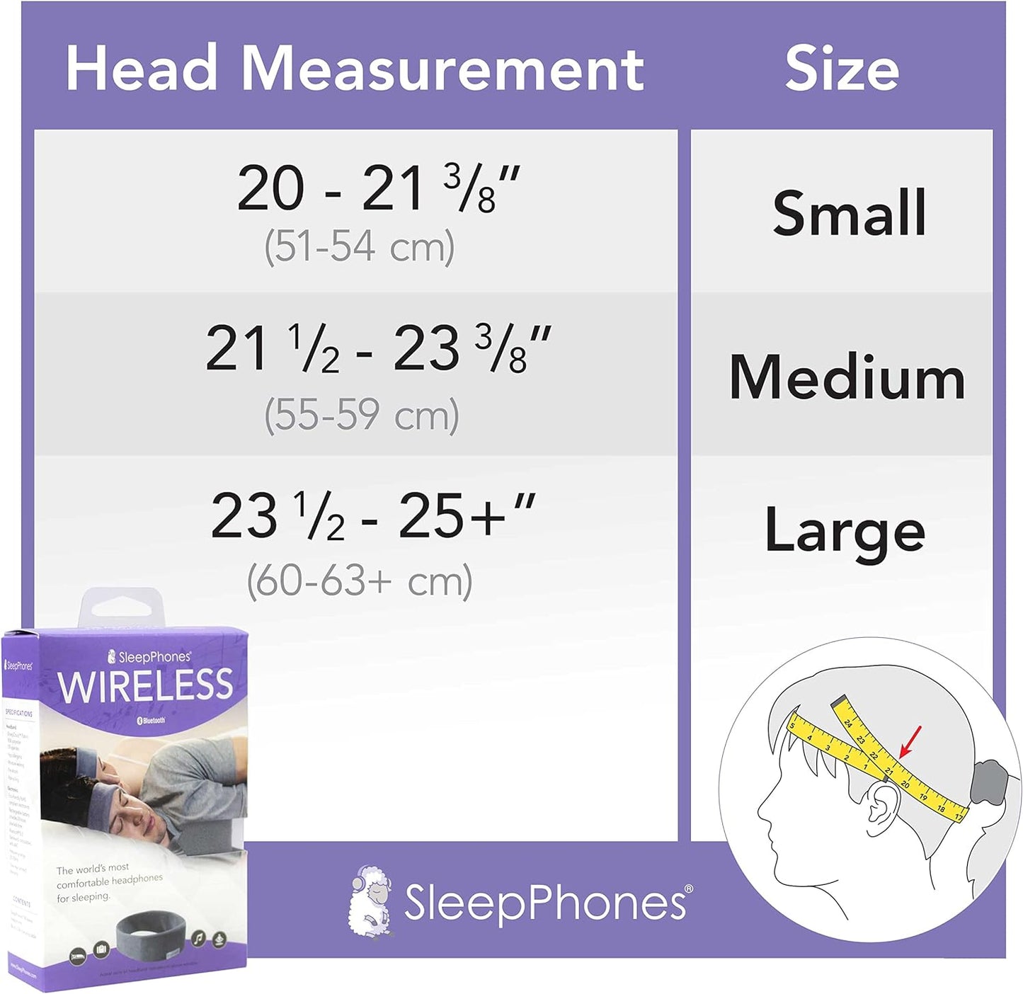 SleepPhones Wireless Sleep Headphones by AcousticSheep V8 | 24-Hour Battery | Original and Most Comfortable Bluetooth Headphones for Sleeping (Medium, Nighttide Navy Breeze)