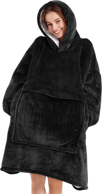 Narecte Cozy Oversized Blanket Hoodie Wearable Blanket Adults Soft Hooded Blanket Hoodie Birthday Gifts for Women Christmas - Colors A
