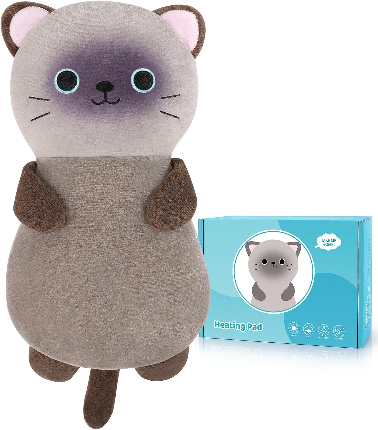 Microwave Heating Pad for Period Cramps,Otter Microwavable Heating Pad for Shoulder Neck Back Knee Pain Relief with Lavender Scented,Cute Otter Plush Toys Heat Pack for Women Kids Birthday