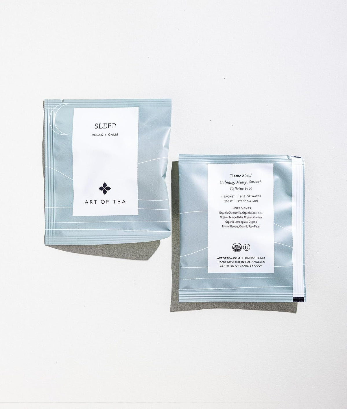Art of Tea Sleep Tea Bags, 12 Pyramid Sachets, Herbal Tea, Chamomile Lavender Caffeine Free Tea, Relaxing Sleep Tea for Nighttime Wind Down