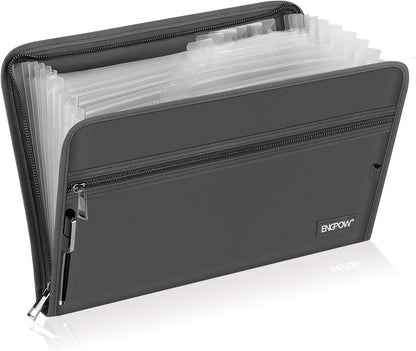 ENGPOW Expanding File Folder,Fireproof 13 Pockets Document Organizer Bag
