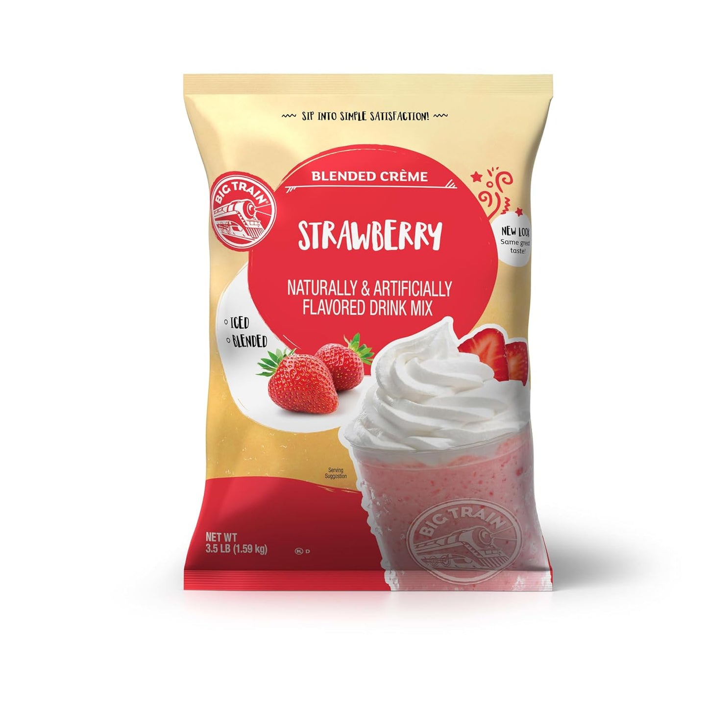 Big Train Vanilla Bean Blended Crème Beverage Mix, 3.5 Pound (Pack of 1) - Colors B