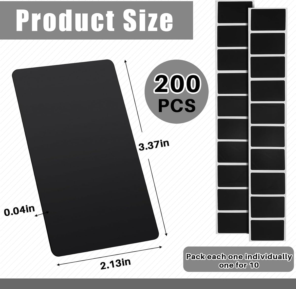 Xuhal Black NFC Cards Blank Tags 504 Bytes Digital Programmable Business Cards Chip Compatible with NFC Enabled Mobile Phones & Devices