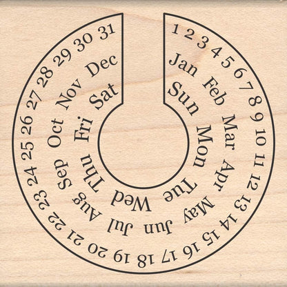 Stamps by Impression Journal, Habit Tracker, Calendar Rubber Stamp 2.25" x 2.75" 6 Row ST 1298