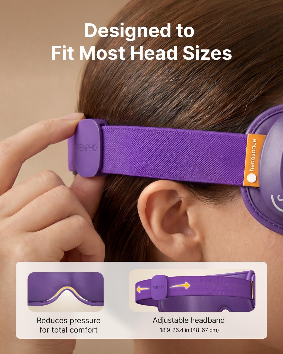 RENPHO Eyeris 1 Eye Massager with Heat, Heated Massage Eye Mask