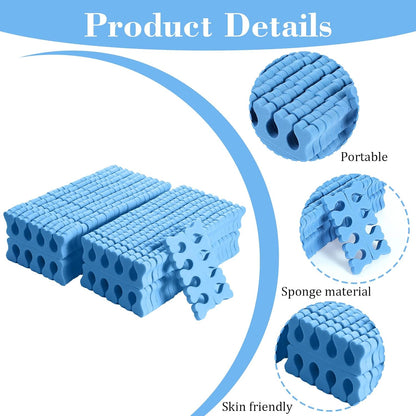 100 Pcs Sponge Toe Separators Soft Finger Separators Premium Pedicure Tool Kit Flexible Toe Divider Spacer for Polishing Pedicure Manicure Coating Nail Art Beauty Accessories (Pink)