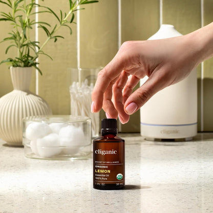 Cliganic Organic Lavender Essential Oil - 100% Pure Natural Undiluted, for Aromatherapy Diffuser | Non-GMO Verified - Colors B
