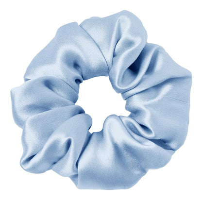 LILYSILK Silk Hair Scrunchies / Ties for Frizz & Breakage Prevention, 100% Mulberry, No Damage, Elastic ponytail Holders, 1Pc, Coffee - Colors A