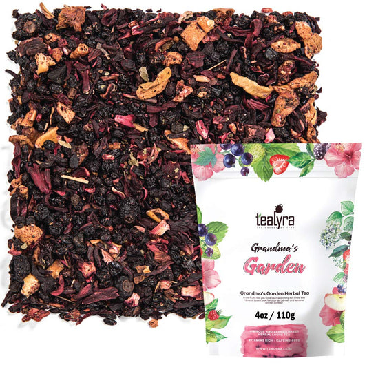 Tealyra | Grandma's Garden Loose Leaf Herbal Fruit Tea, 110g (4 oz)