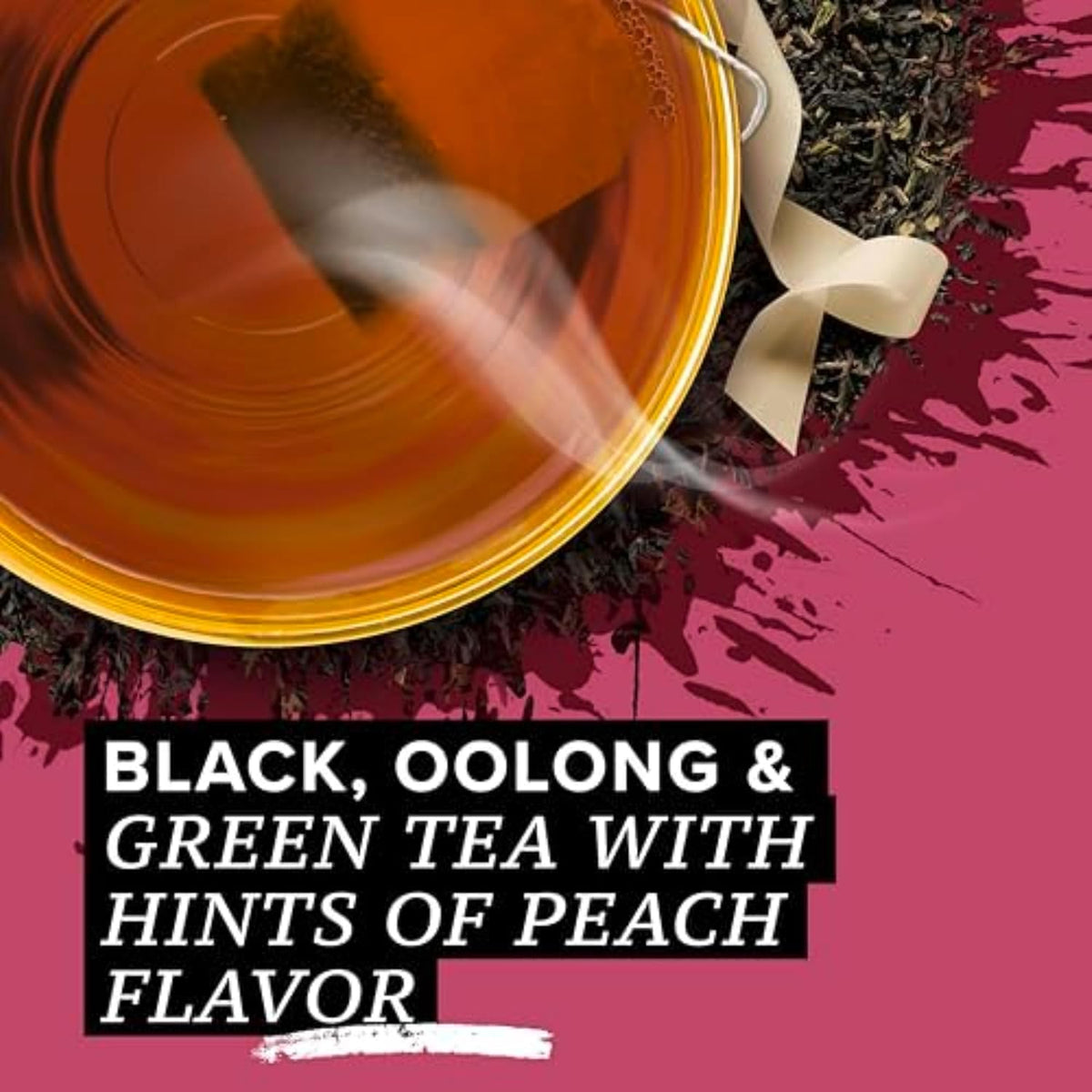 TAZO Joy Limited Edition Seasonal Blend of Black, Oolong & Green Tea with Hints of Peach, 120 Total Bags (20ct - Pack of 6)