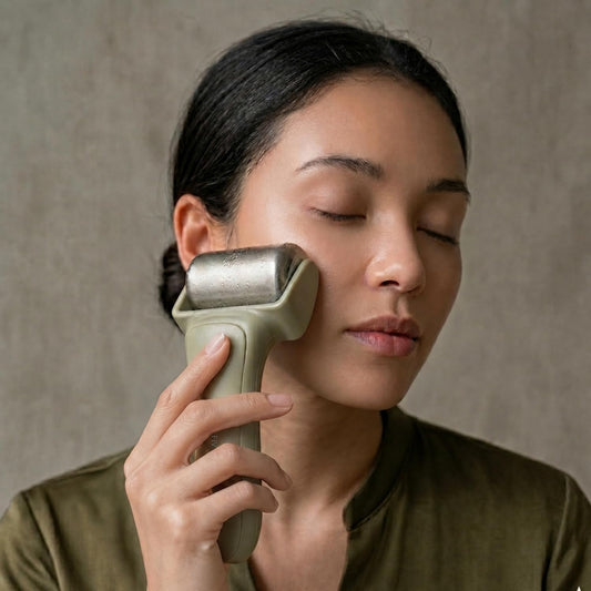 Ice Roller for Face & Body | Target Puffiness, Redness & Firm Skin | Stainless Steel Roller for Long-Lasting Cooling