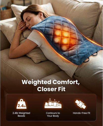 BOB AND BRAD TheraHeat Far Infrared Weighted Heating Pad for Back, Shoulder