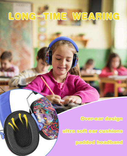 PROHEAR 032 Kids Ear Protection – Ear Muffs for Noise Reduction, 25NRR Noise Cancelling Headphones for Kids,Toddlers, Autism, Sensory Use, Hearing Protection – Orange