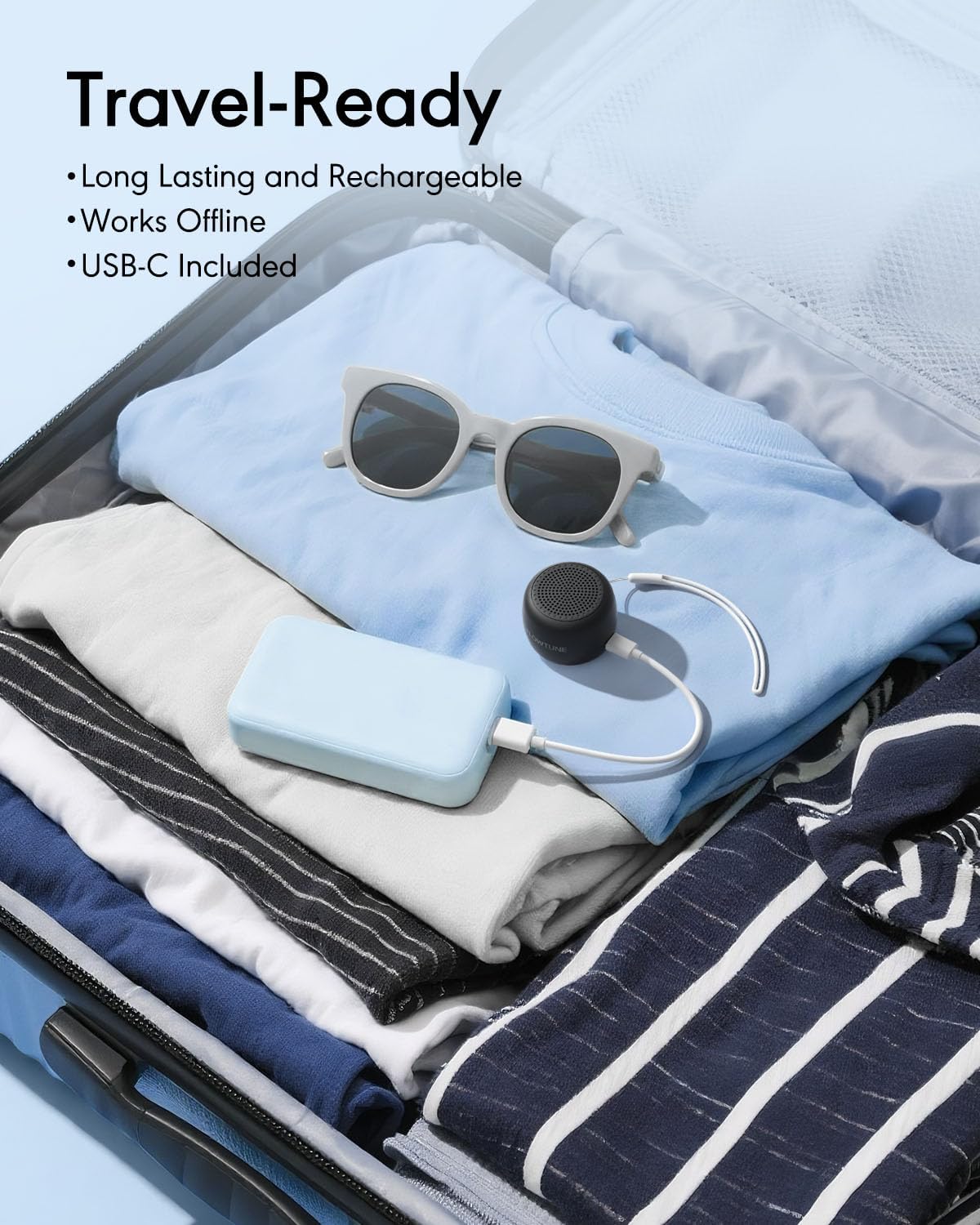 FLOWTUNE Sound Machine White Noise Machine for Baby Adults, 18 Non-looping Sounds, Timer, Memory Function, Portable Sleep Sound Therapy Gift (Mint Green)