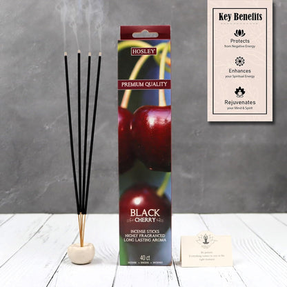 Hosley 320 Assorted Incense Sticks with Holder Eucalyptus, Fresh Bamboo, Lavender, Myrrh, Lavender Chamomile, Vanilla, Citrus, Dragon Blood Idea for Home, Wedding, Spa, Meditation & Aromatherapy