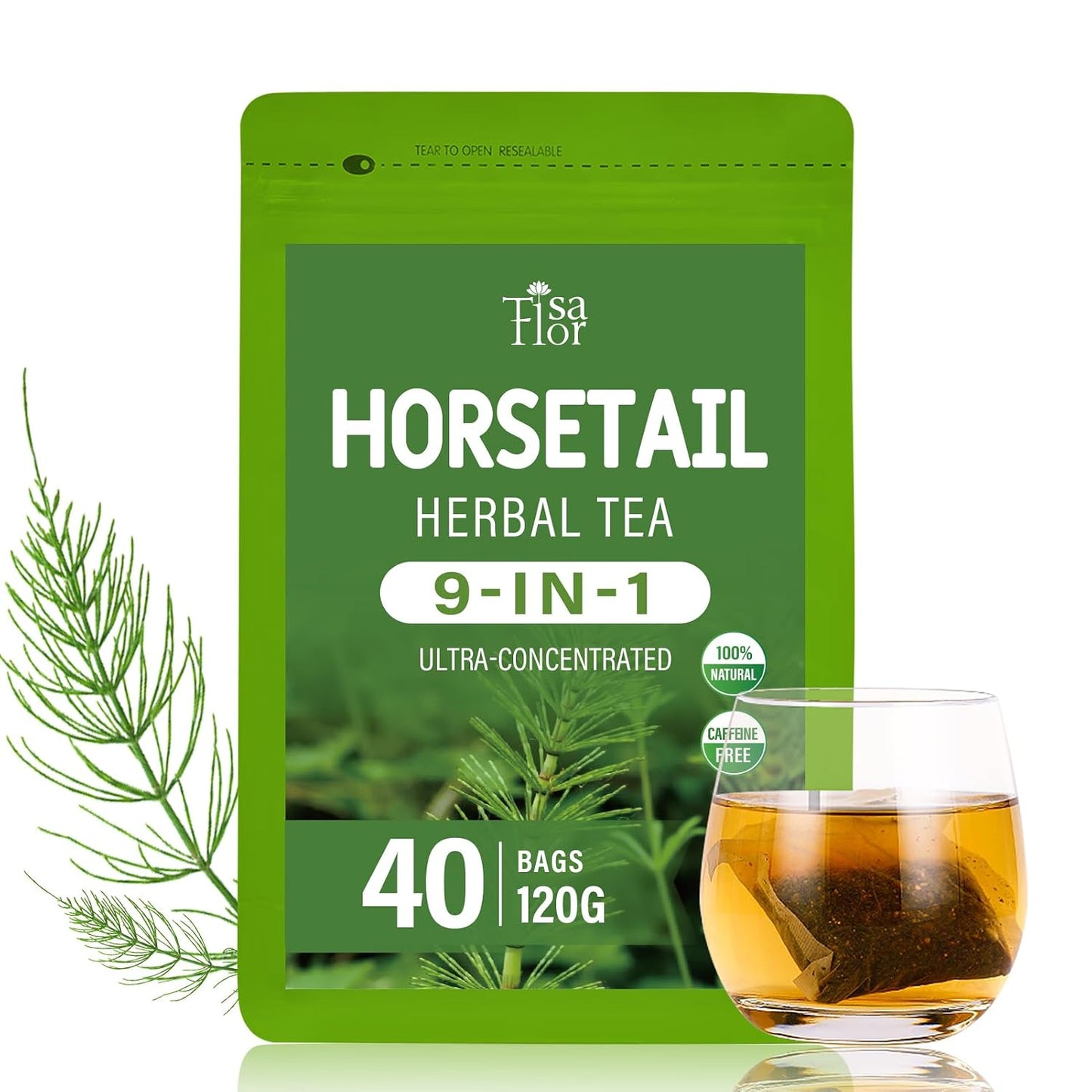 TisaFlor Milk Thistle (Cardo Mariano) Tea Bags for Liver Health, Detox & Immune Support, 5-in-1 Herbal Tea with Dandelion Licorice, Naturally Caffeine-Free - 50 Bags