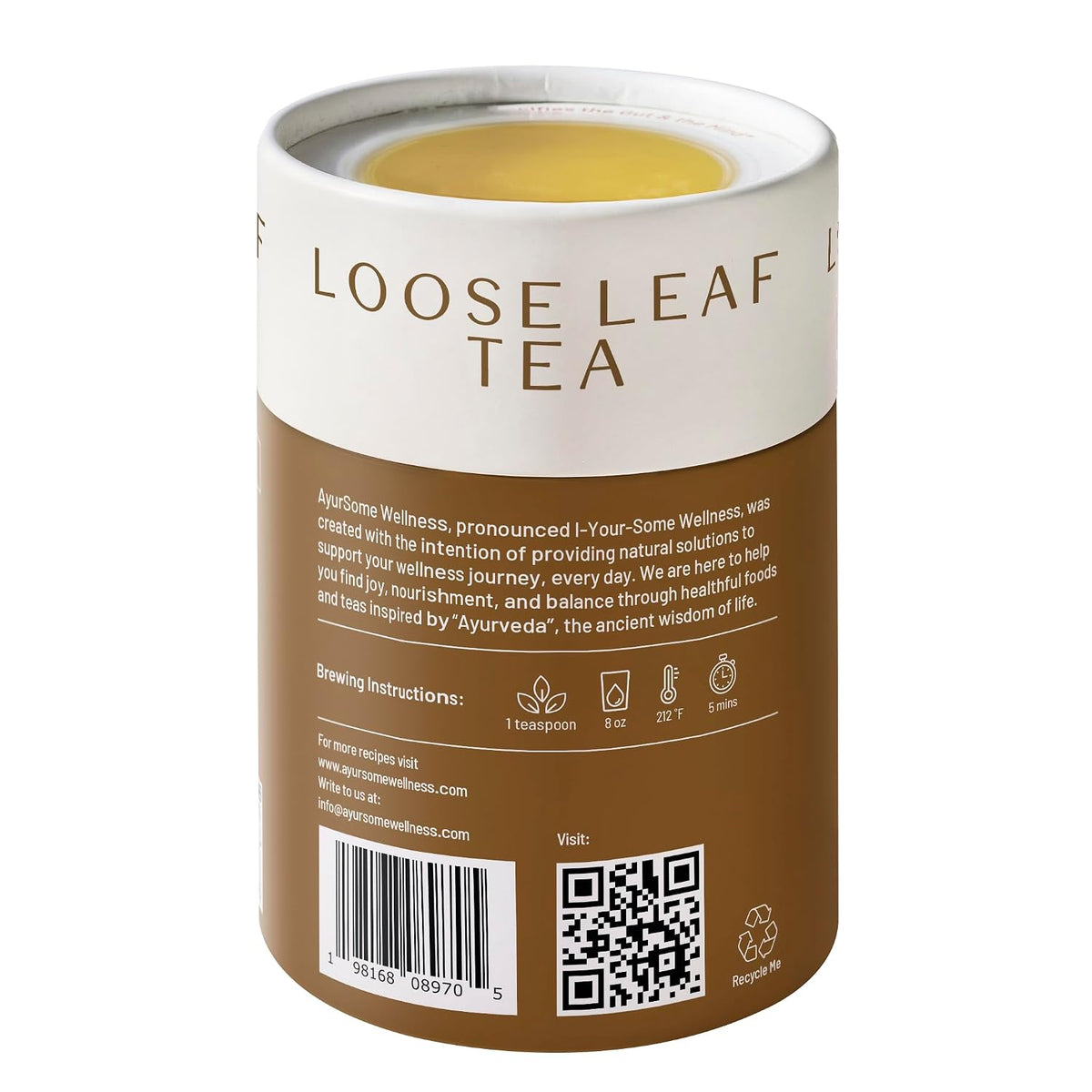 CCF Tea, Organic Cumin Coriander Fennel Tea, Ayurvedic Loose Leaf Tea to support Digestion*, Caffeine free, Herbal - 4.4 oz