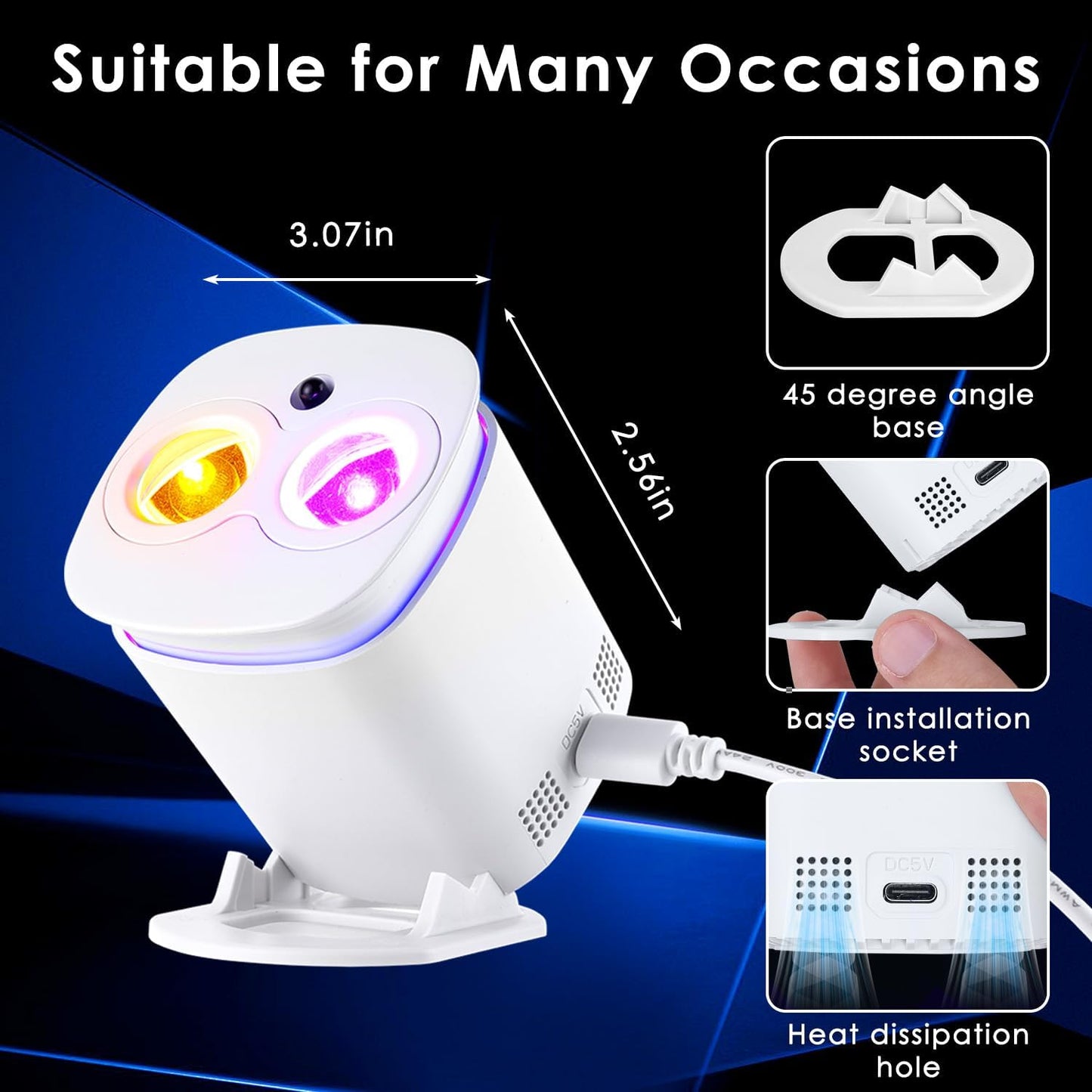 Galaxy Sunset Lamp Projector, 41 Lighting Modes with Remote & Timer Control
