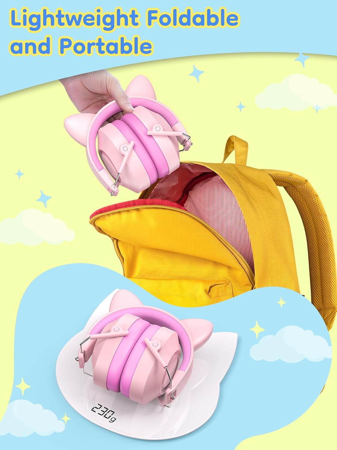 Dr.meter Ear Muffs for Noise Reduction: 27.4SNR Noise Cancelling Headphones for Kids Adults, EM100 Adjustable Hearing Protection Earmuffs for Monster Jam, Autism Sensory, Concerts, Fireworks- 3PACK