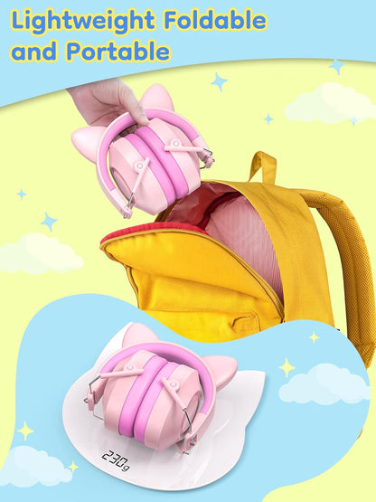 Dr.meter Ear Muffs for Noise Reduction: 27.4SNR Noise Cancelling Headphones for Kids Adults, EM100 Adjustable Hearing Protection Earmuffs for Monster Jam, Autism Sensory, Concerts, Fireworks- 3PACK