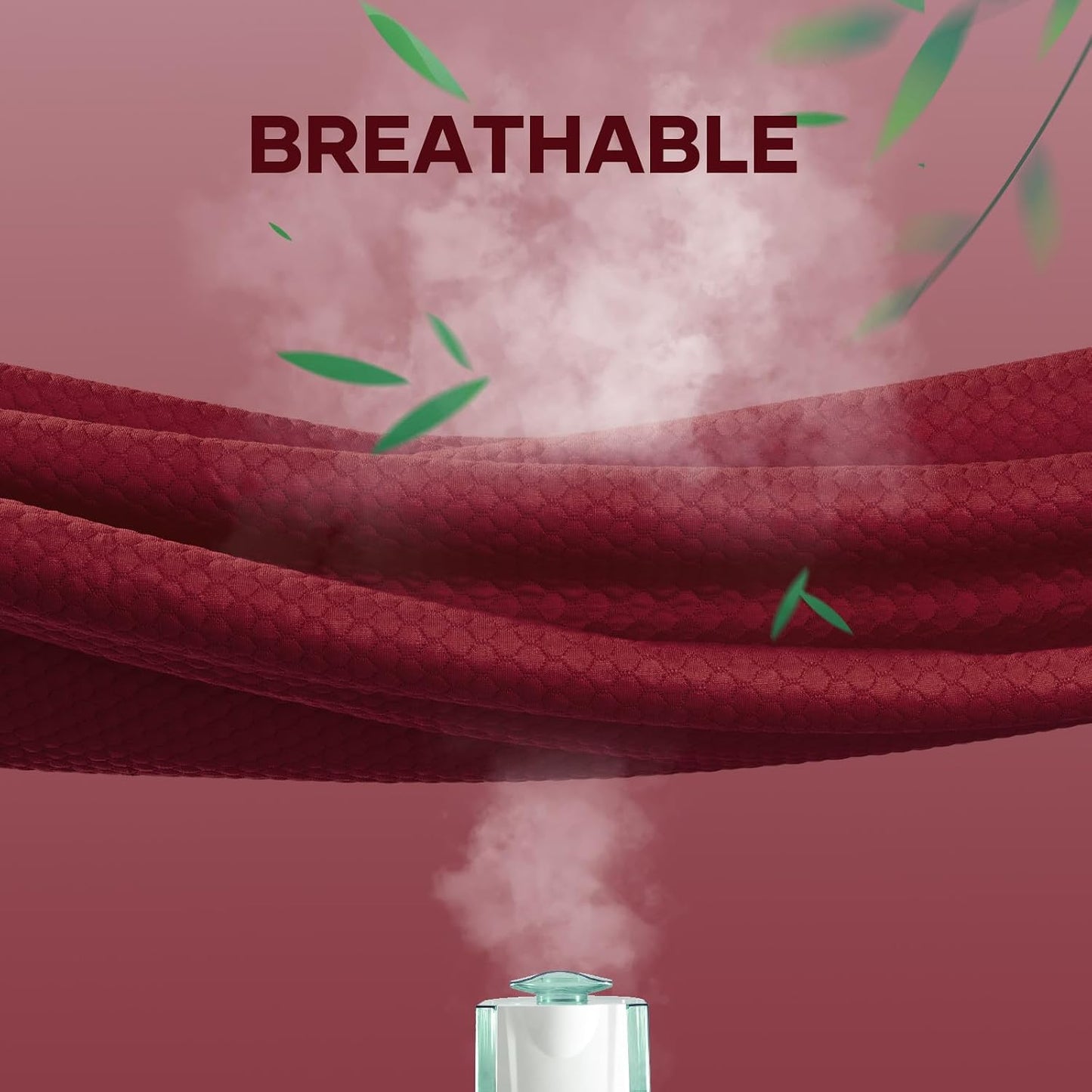 OhGeni 100% Waterproof Mattress Protector,Queen Size Premium Bamboo Mattress Pad,Pet Hair & Bedwetting Resistant,Cooling Breathable Fitted Sheets,Washable Bed Cover,Non-Slip Deep Pocket for Bedroom
