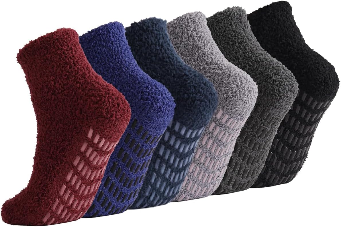 Breslatte Non Slip Hospital Socks with Grips for Women Grip Slipper Socks for Women Gifts