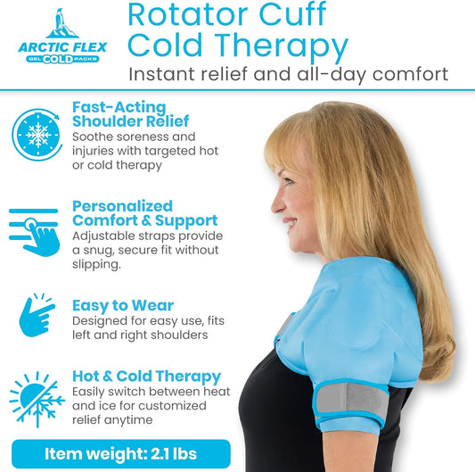 Arctic Flex Shoulder Ice Pack Wrap - Rotator Cuff Cold Therapy for Pain
