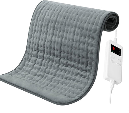 NBKLS Heating Pads for Back Neck Shoulder Pain, Electric Heating Pad Auto Shut Off, Fast Heat, Large Heating Pad Christmas Gift for Women Men, Birthday Gifts for Mom Dad (Blue)