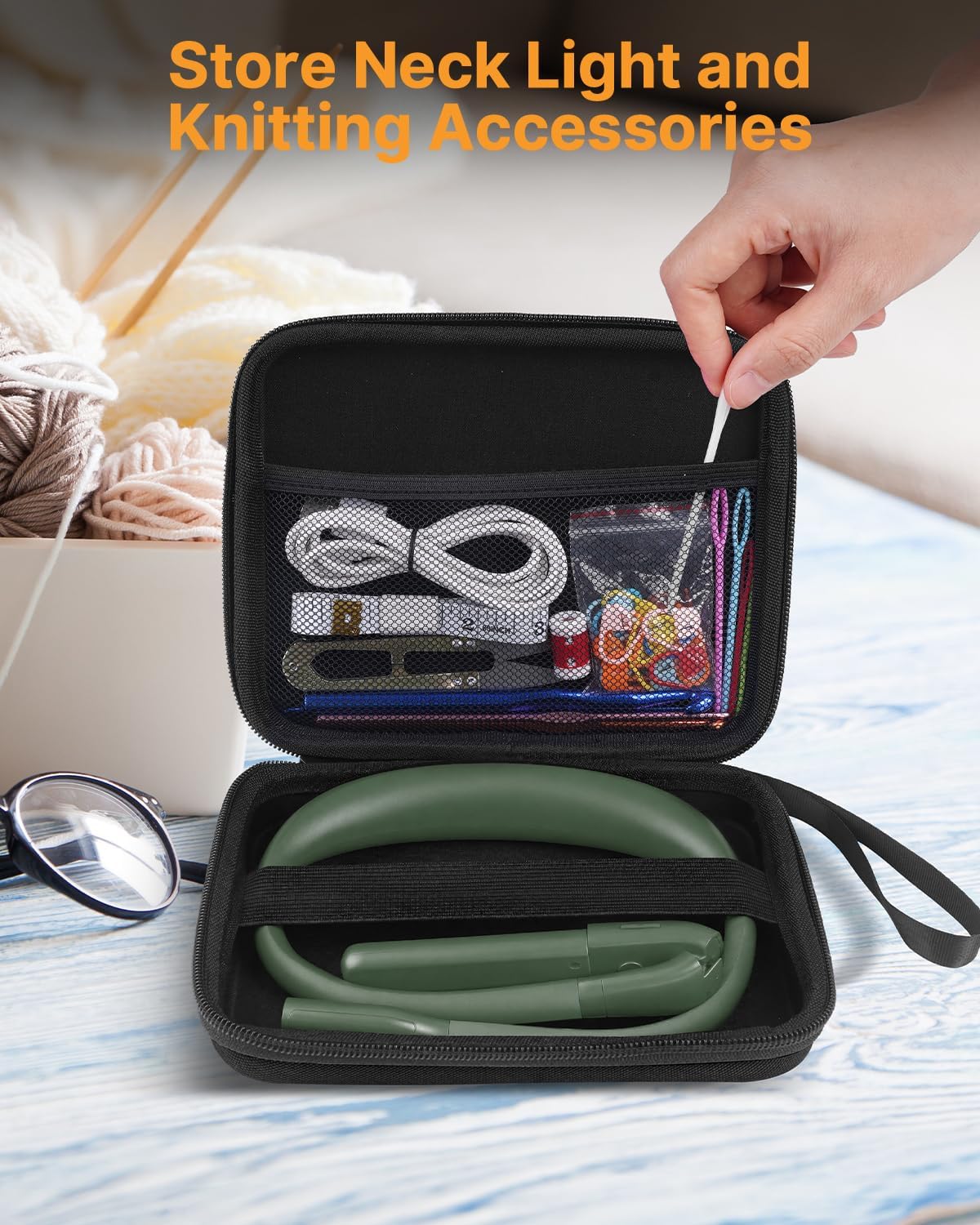 Reading Light, Rechargeable Neck Light, Stepless Dimming Book Light